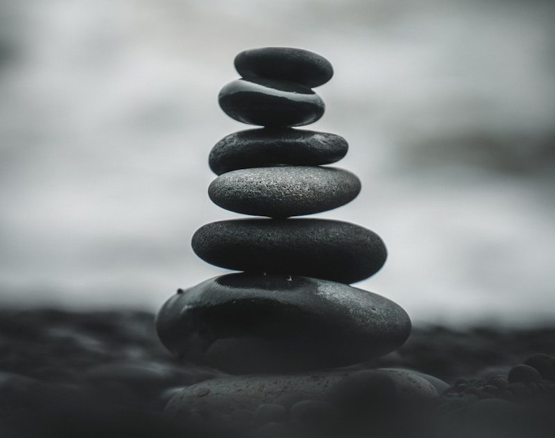 selective focus photography of pile of decorative stones